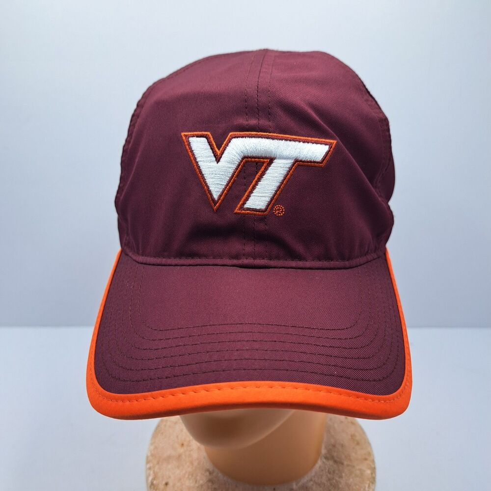 Nike Virginia Tech Hokies Hat Maroon Featherlight Dri Fit Running Cap Breathable